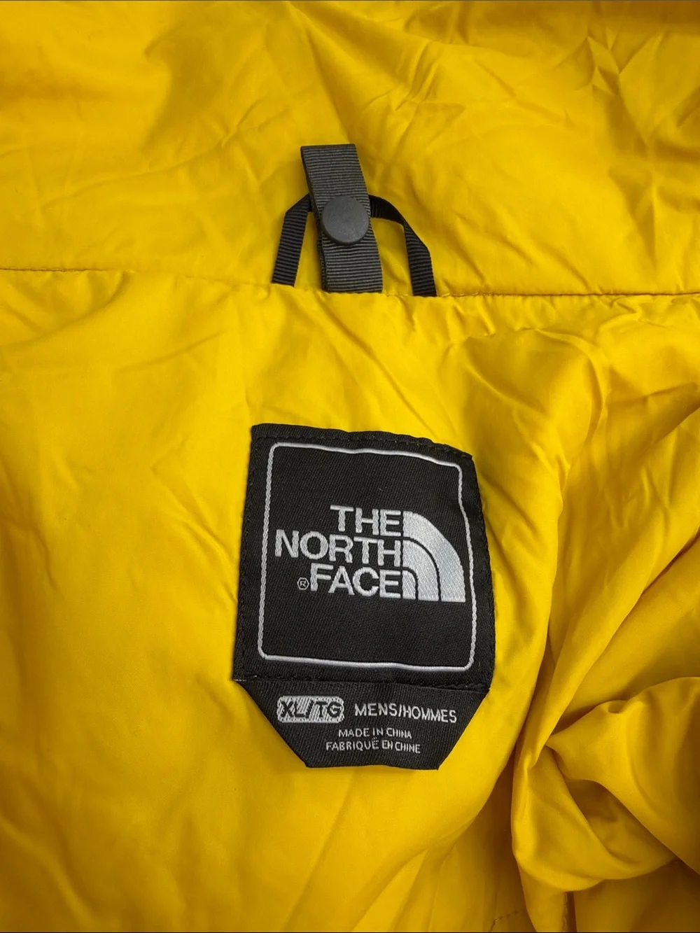 The North Face Gray Ski Jacket with Yellow Lining